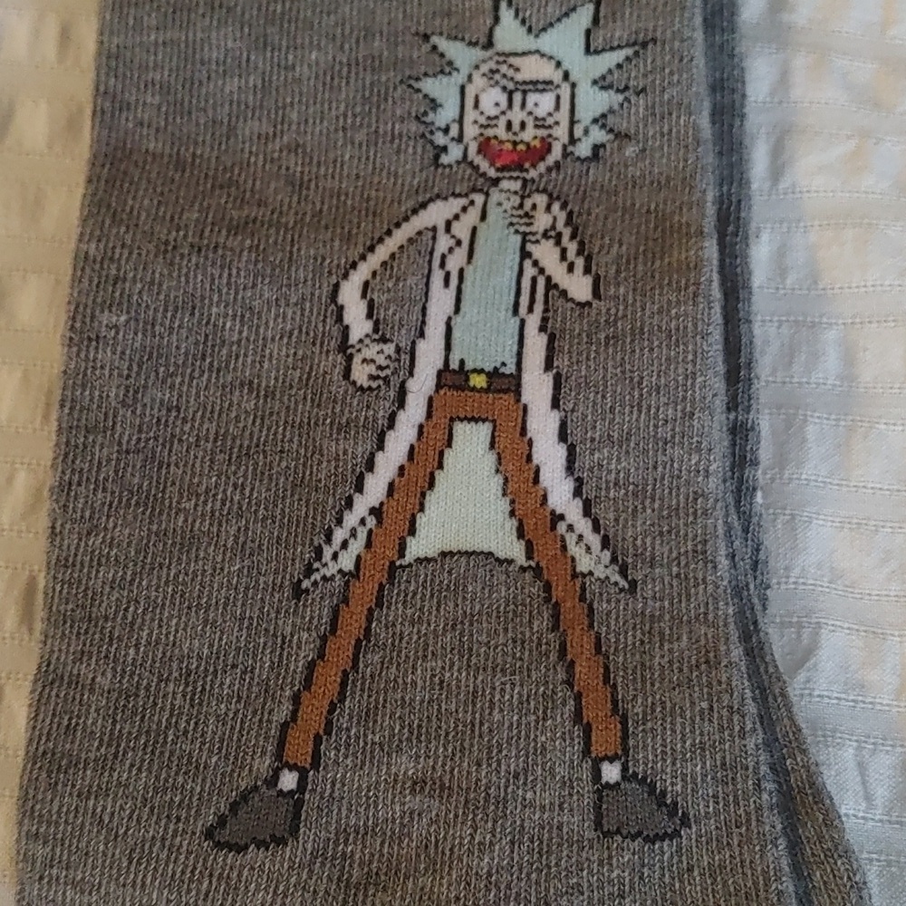 🇨🇦 Nwt Rick & Morty Unisex Socks
